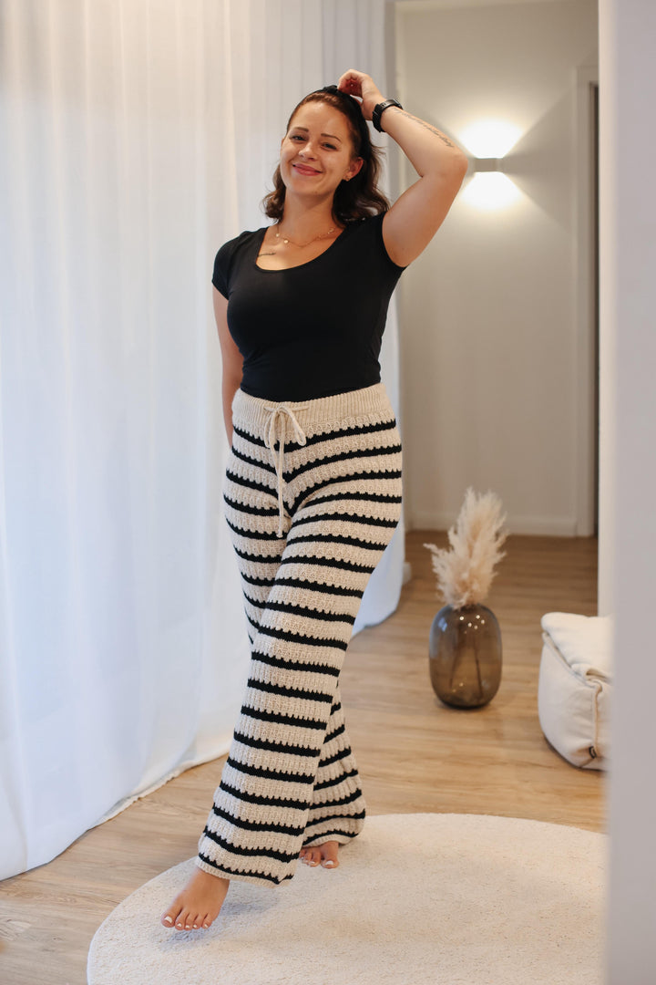 Strickhose „Cozy Stripes“