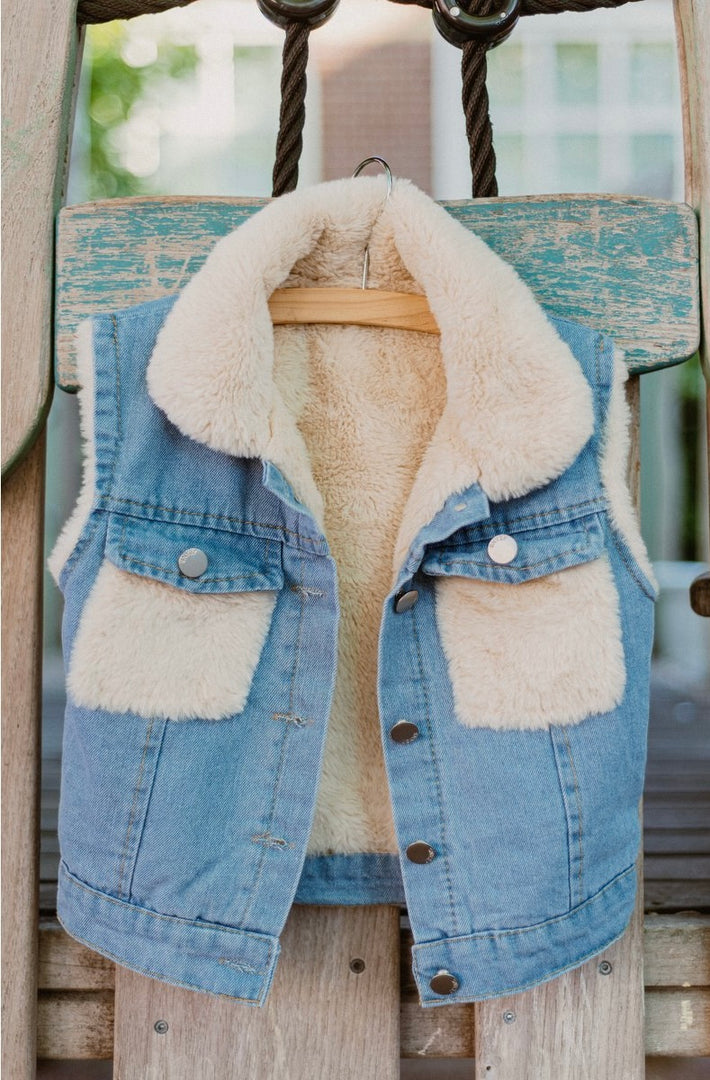 Denim Teddy Weste