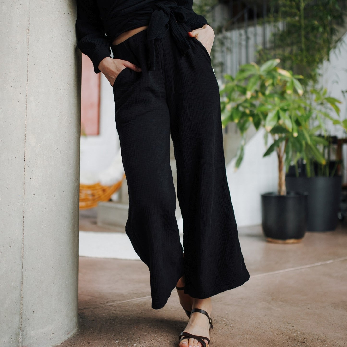 Musselinhose schwarz