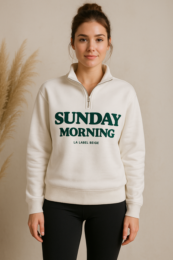 Sunday Morning Half-Zip Sweater