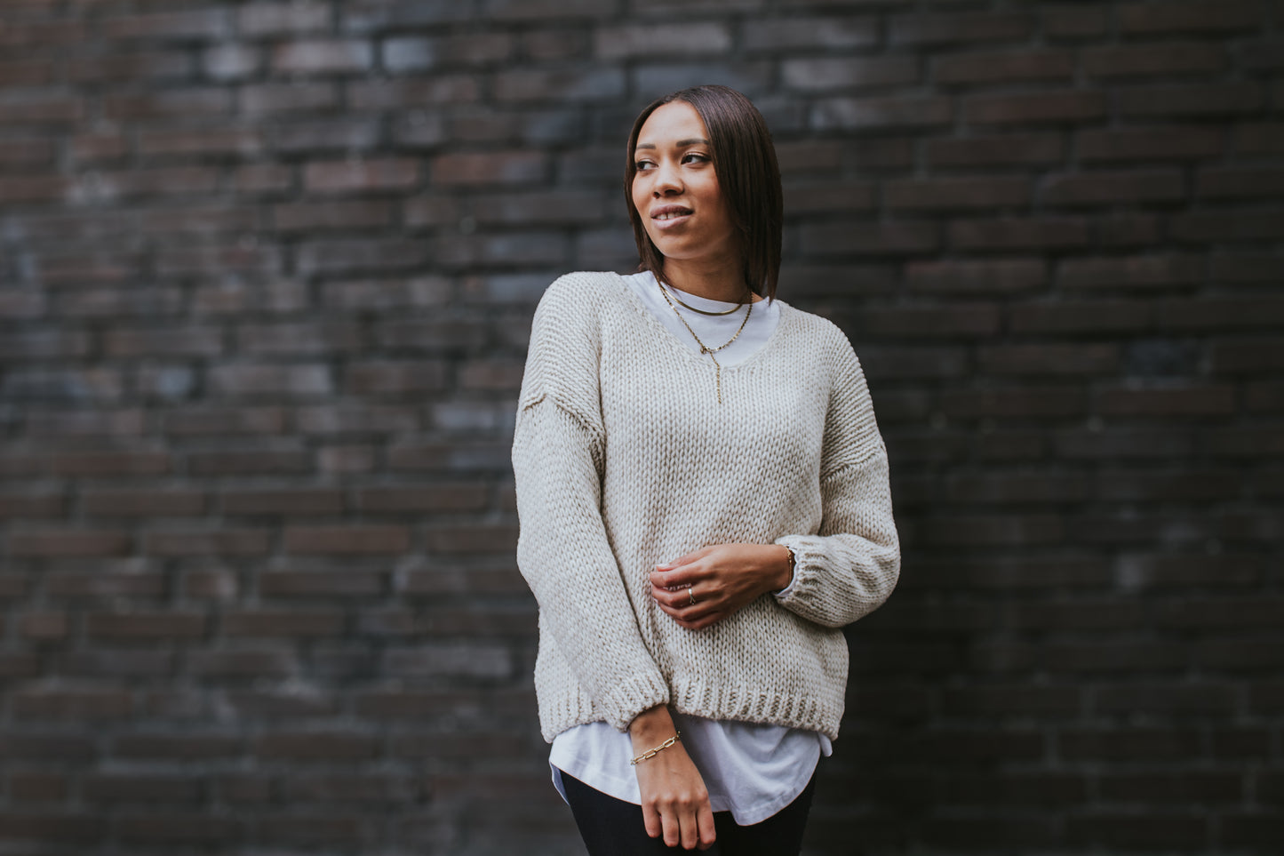 Soft-Strickpullover beige