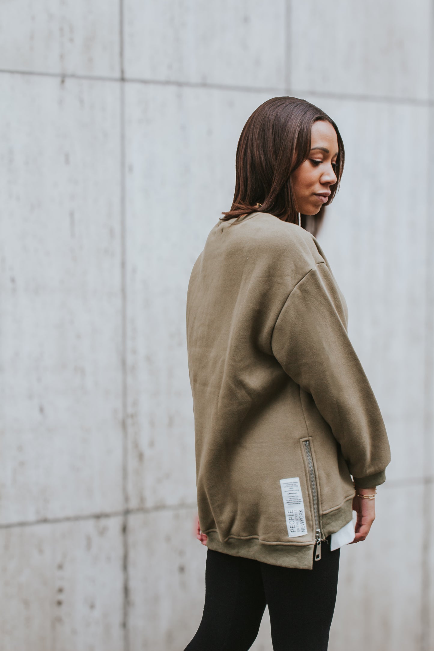 Long Sweater olive