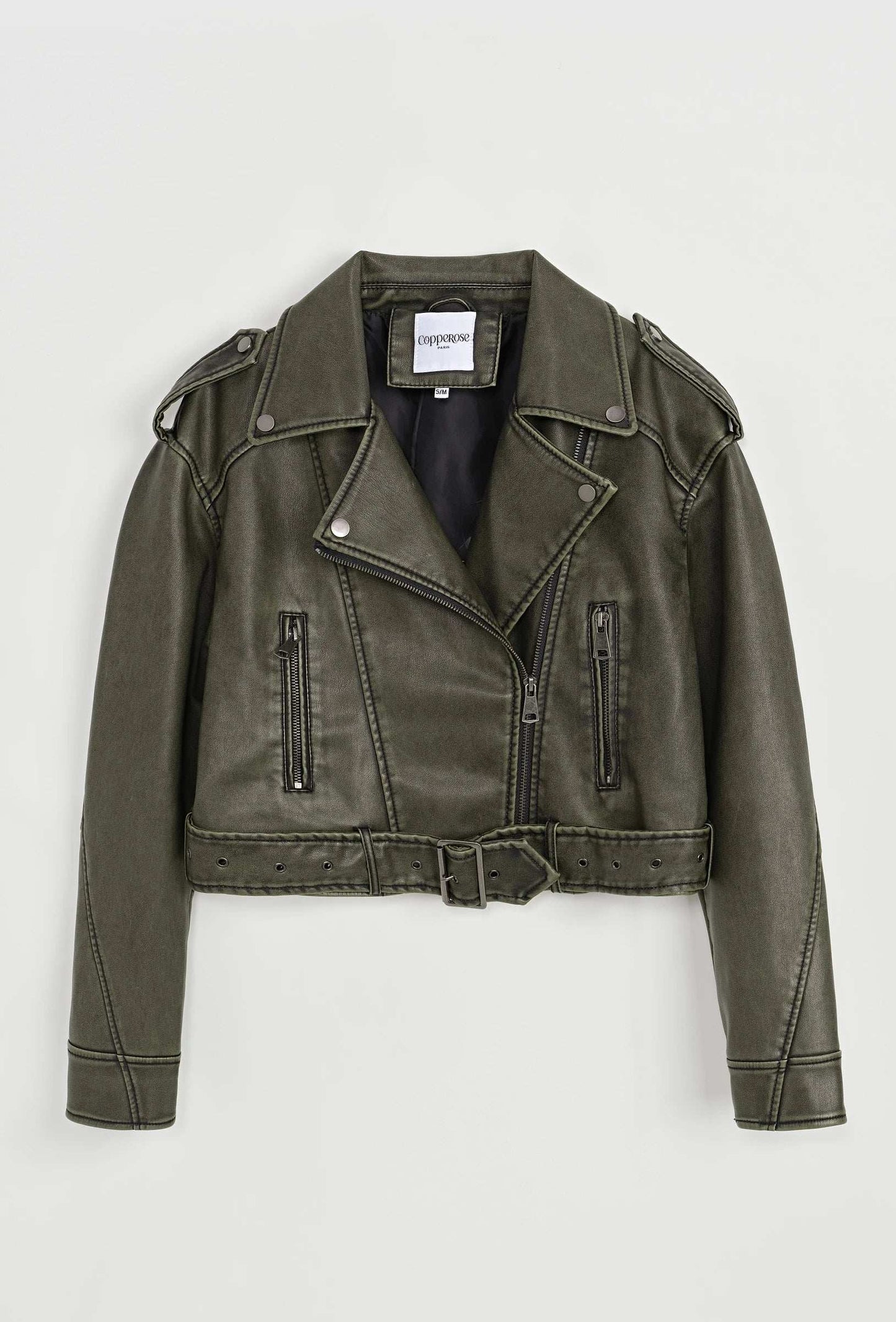 Kurze Lederjacke