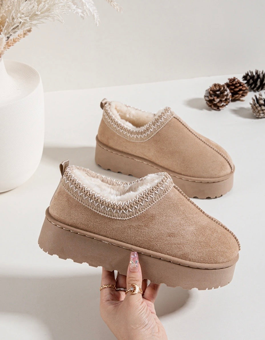 Flauschi Plateau Slipper