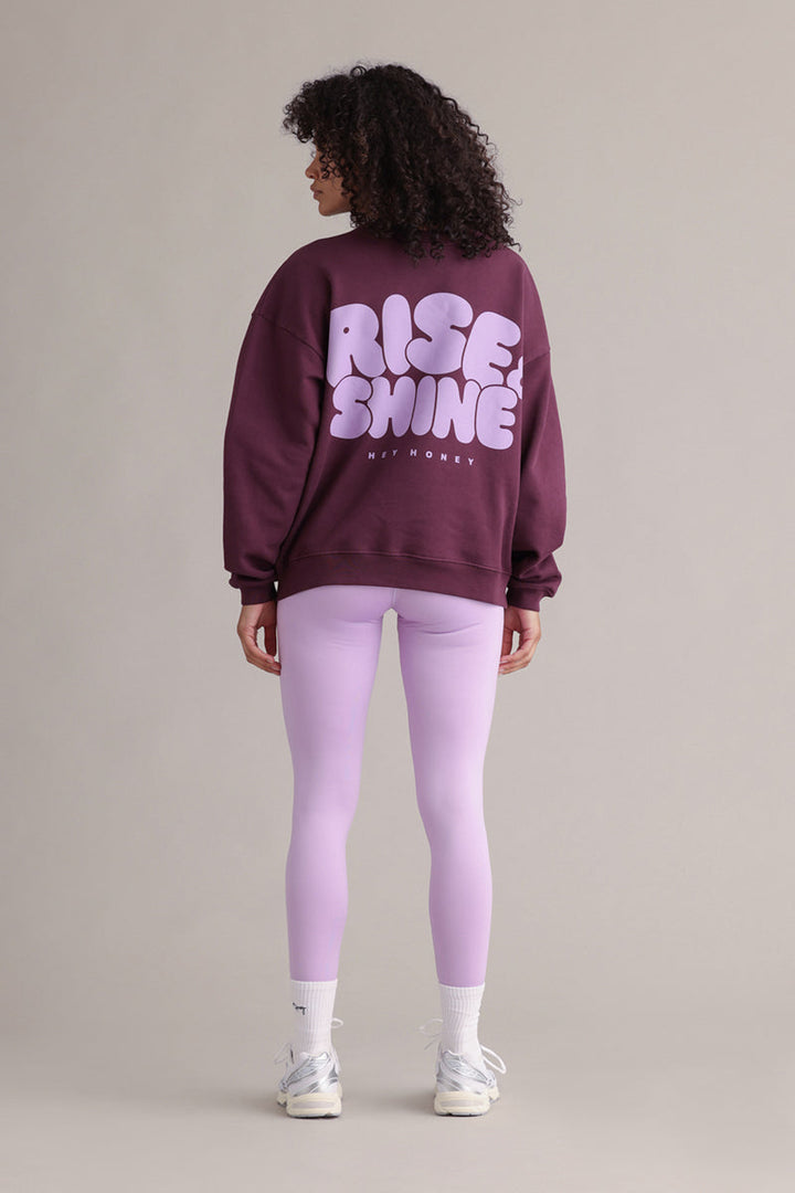 Sweatshirt Rise and Shine Italian Plum