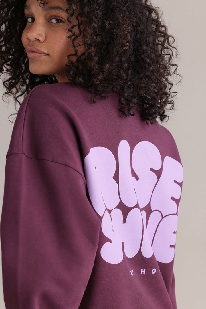 Sweatshirt Rise and Shine Italian Plum