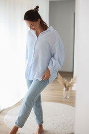 Oversized Musselinbluse „Loriane“