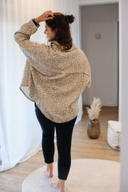 Leo Musselinbluse hellbeige