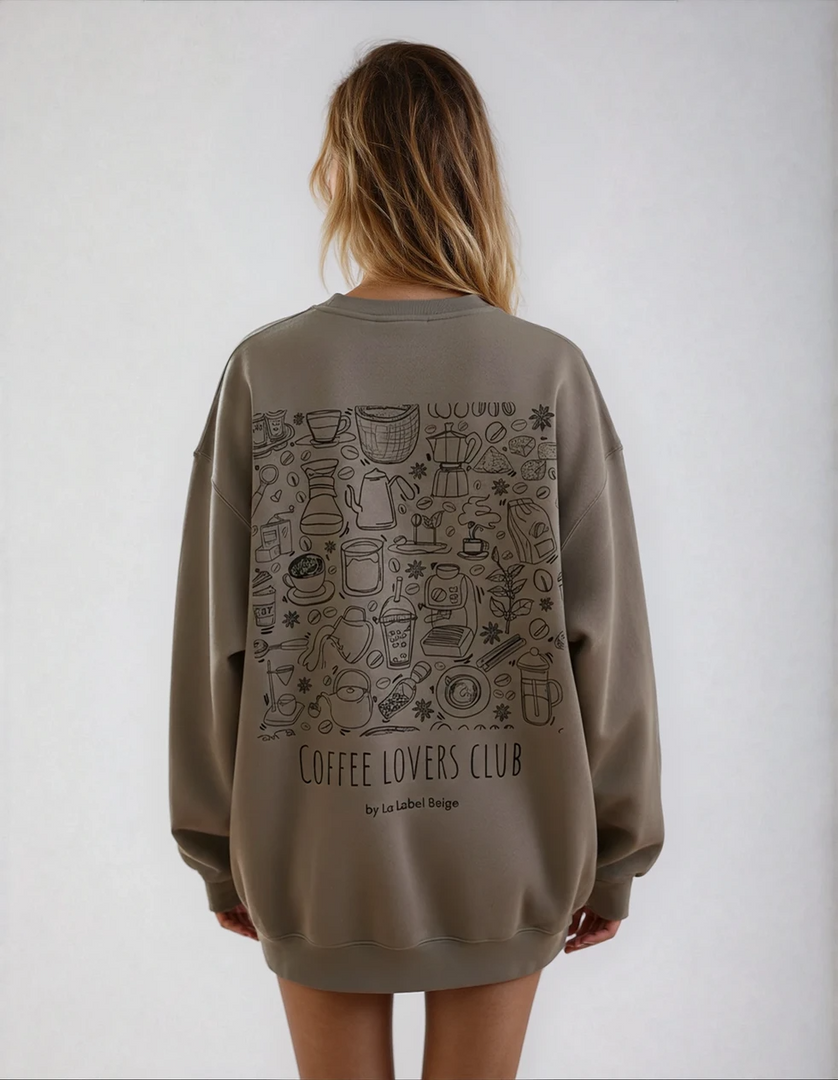 Statement Sweater Coffee Lovers Club
