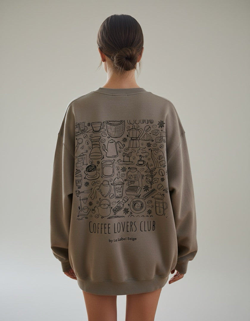 Statement Sweater Coffee Lovers Club