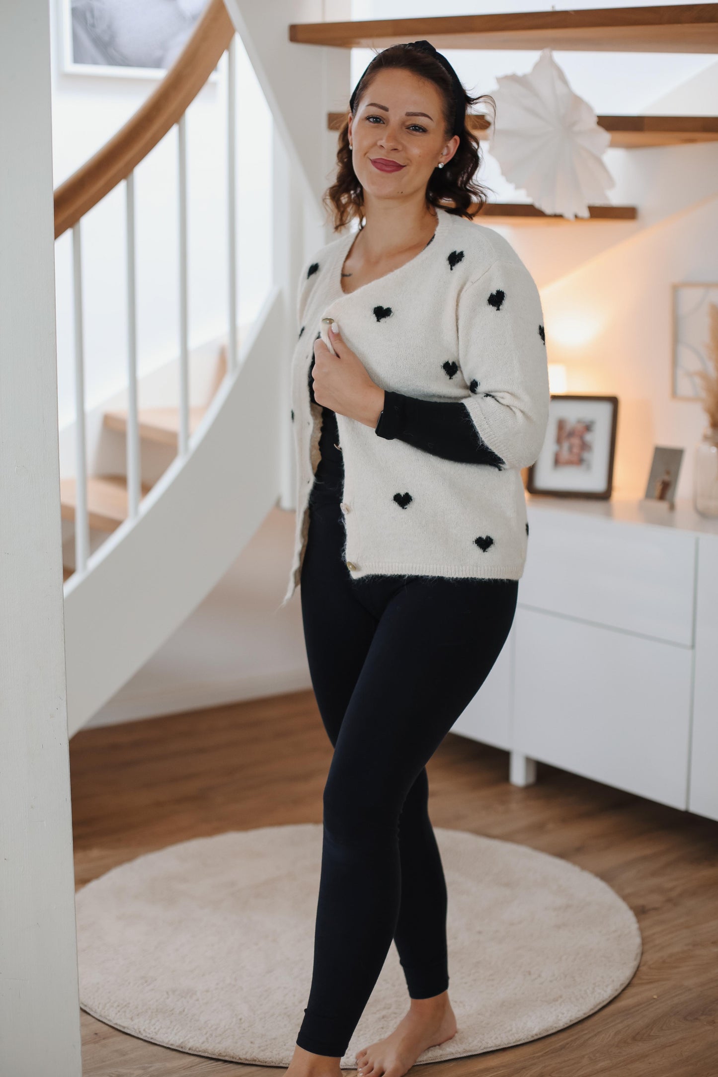 Cardigan „Chleo“ mit Herzen