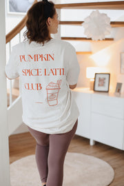 Pumpkin Spice Latte Club oversized T-Shirt