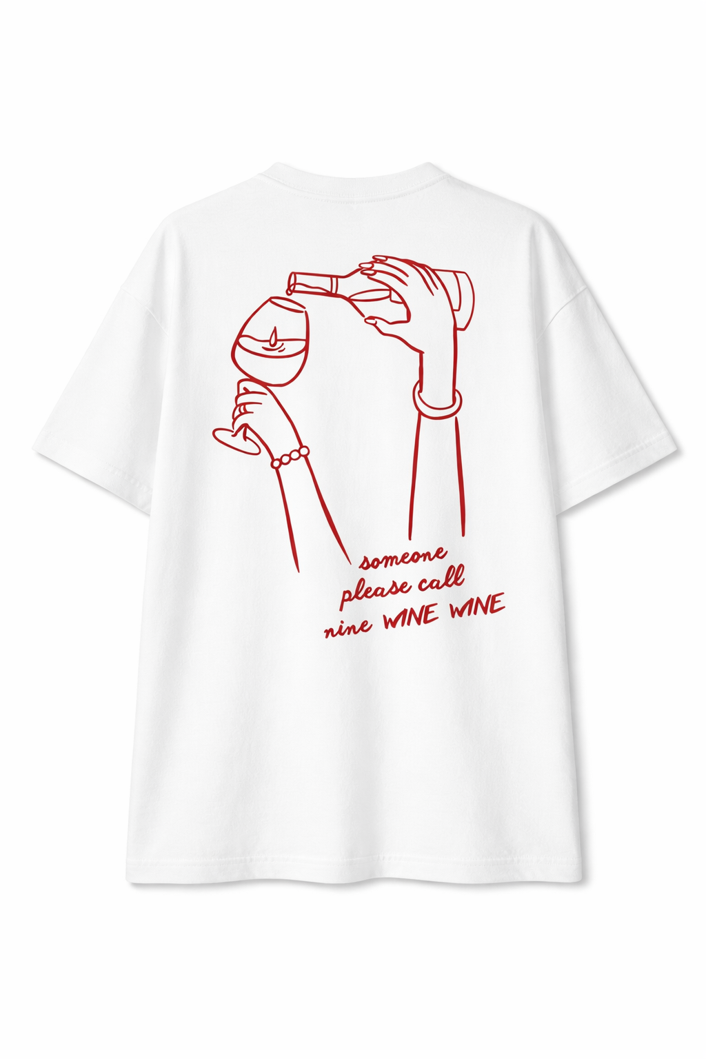 Wine wine oversized Tshirt