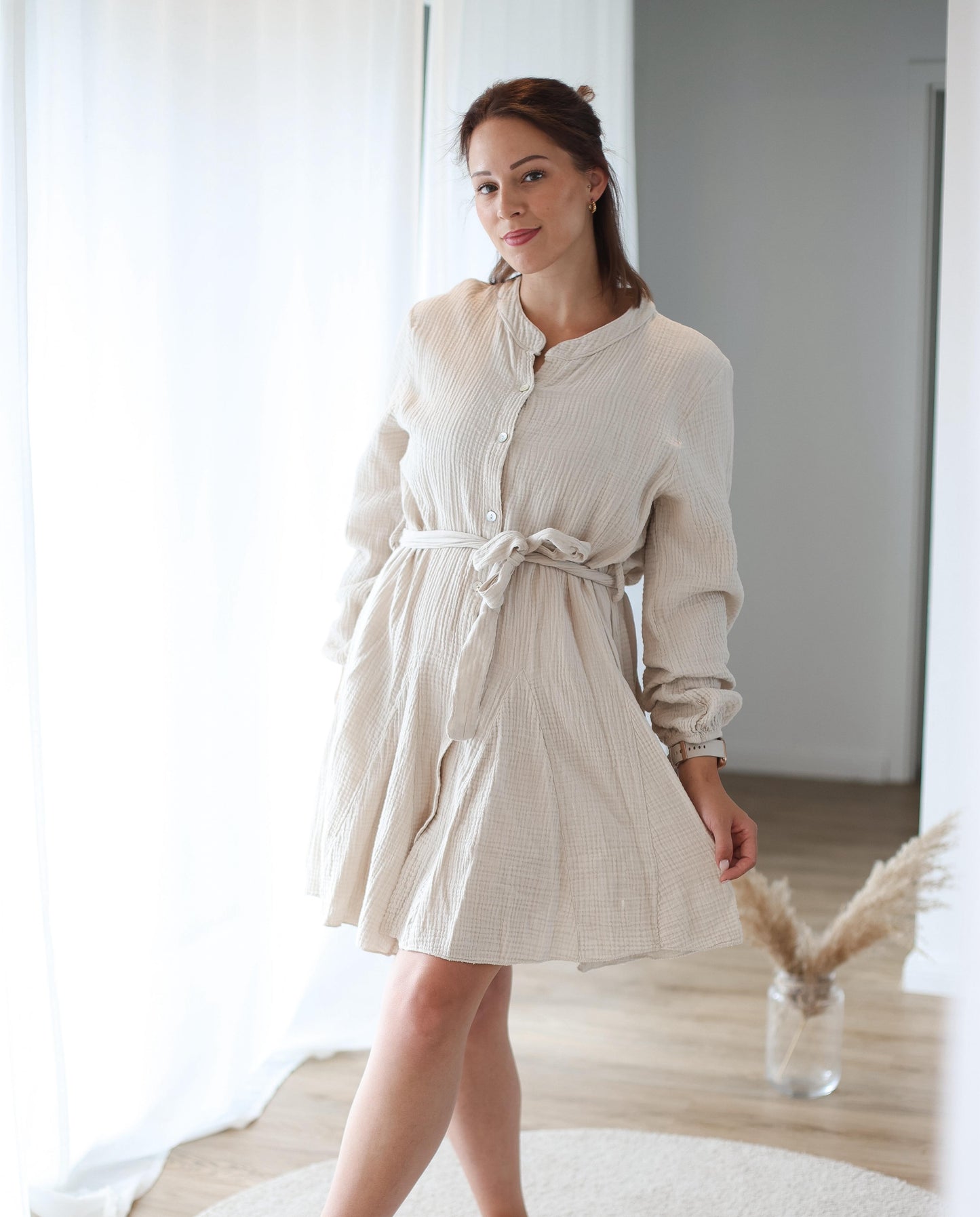 Musselinkleid „Vanilla Cloud“