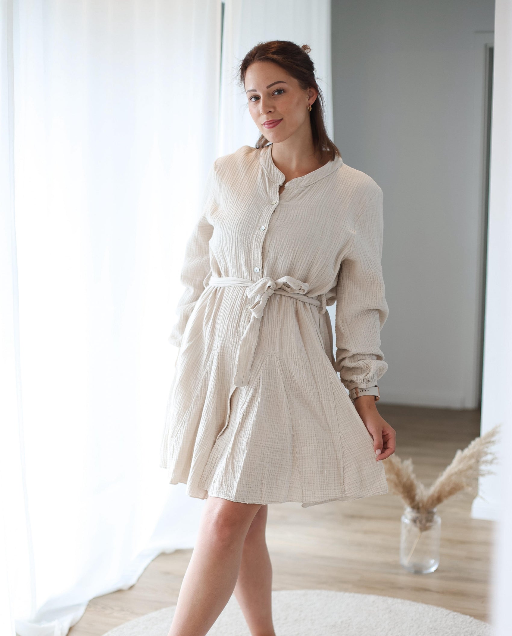 Musselinkleid „Vanilla Cloud“