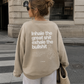 Inhale / Exhale oversized Sweater beige