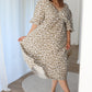 Leoprint Musselin Maxikleid