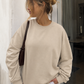Inhale / Exhale oversized Sweater beige