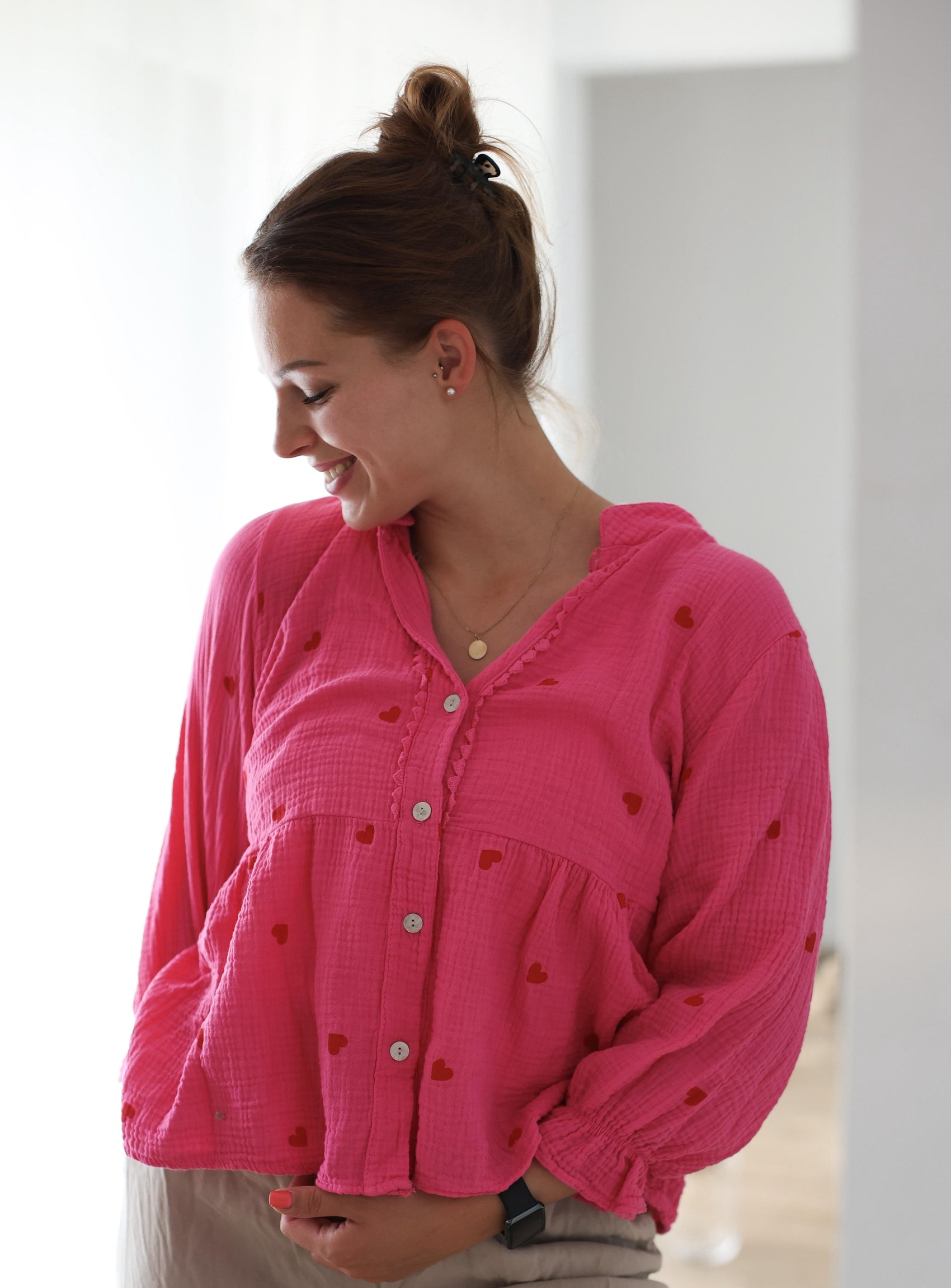 Musselinbluse „Mavi“