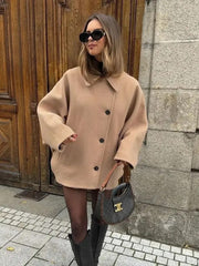 Oversized Wollmantel