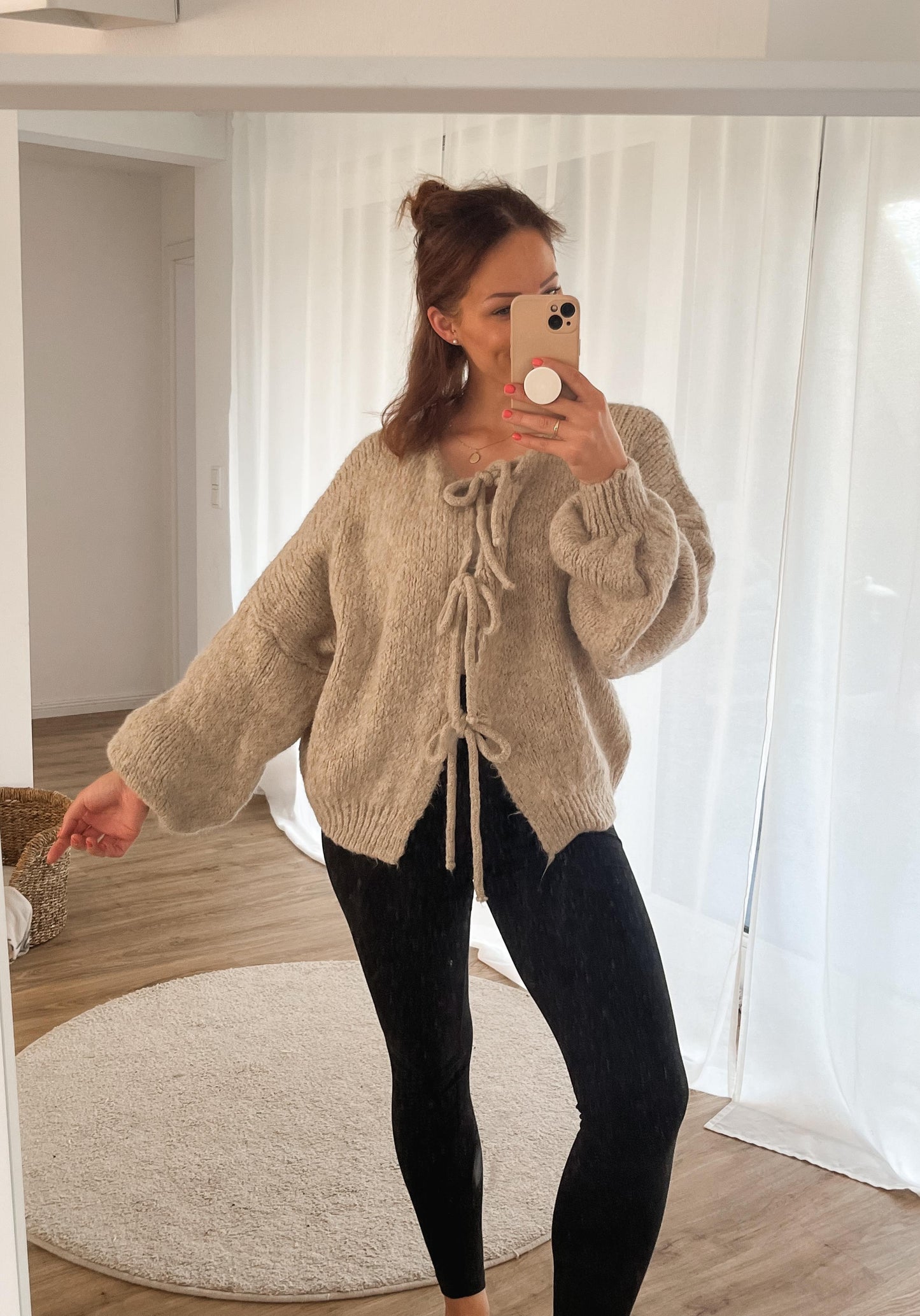 Wolke 7 Schleifen-Strickjacke