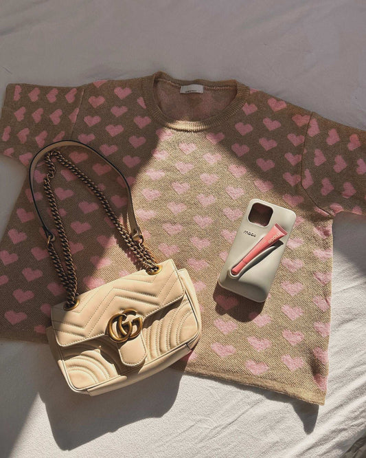 Herzchen-Strickshirt