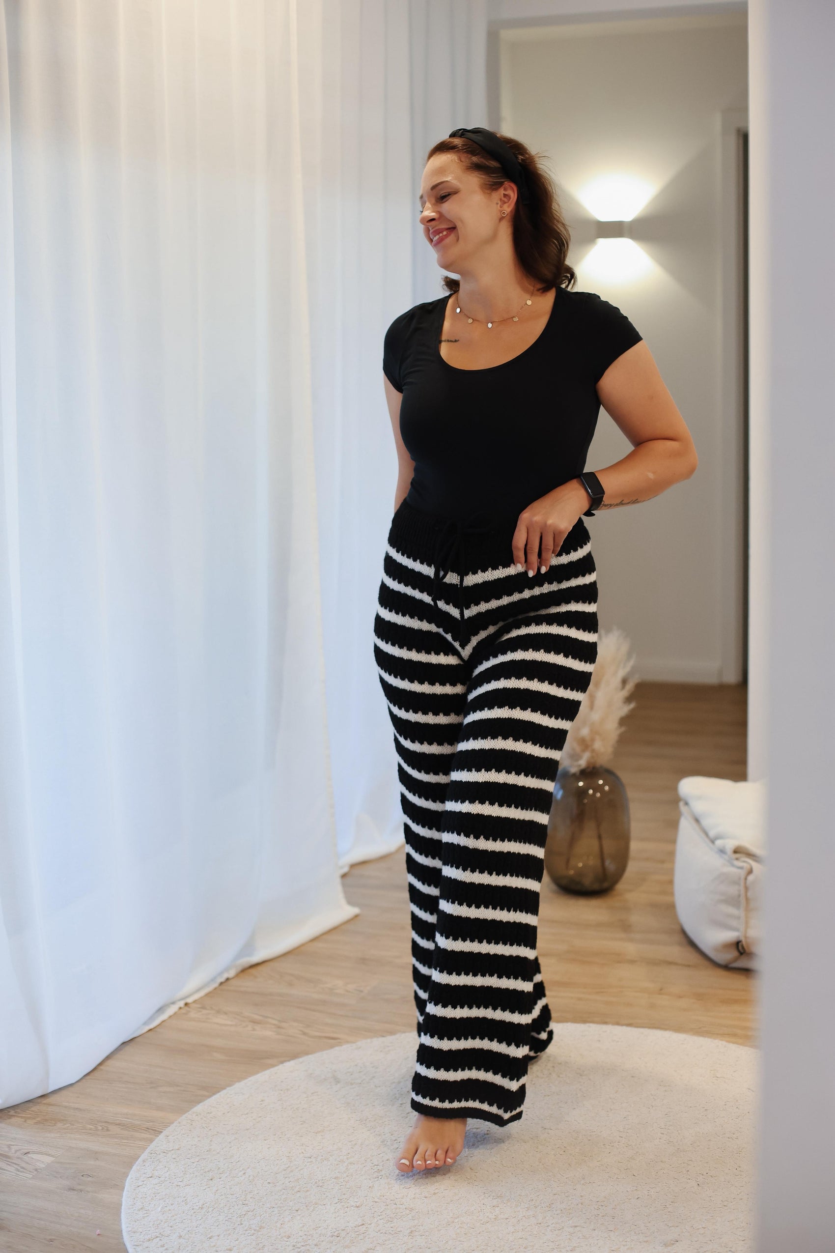 Strickhose „Cozy Stripes“