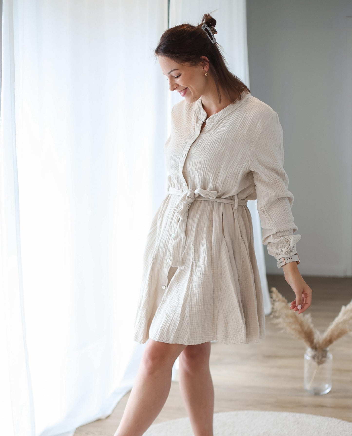 Musselinkleid „Vanilla Cloud“