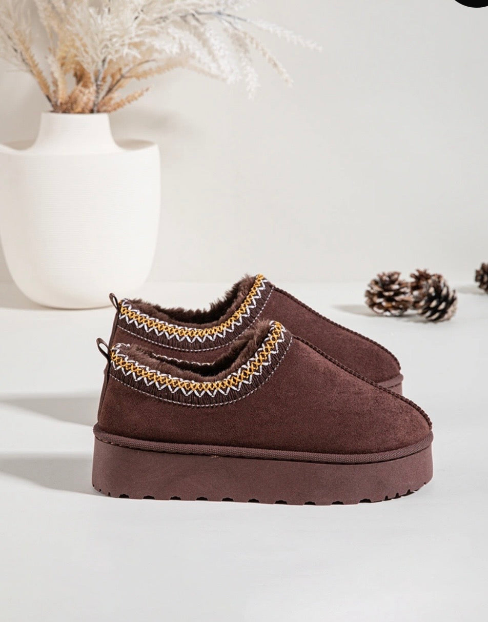 Flauschi Plateau Slipper