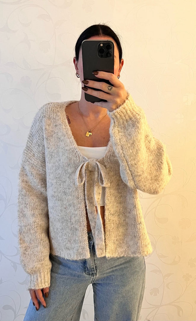 Soft Harmony Tie Cardigan