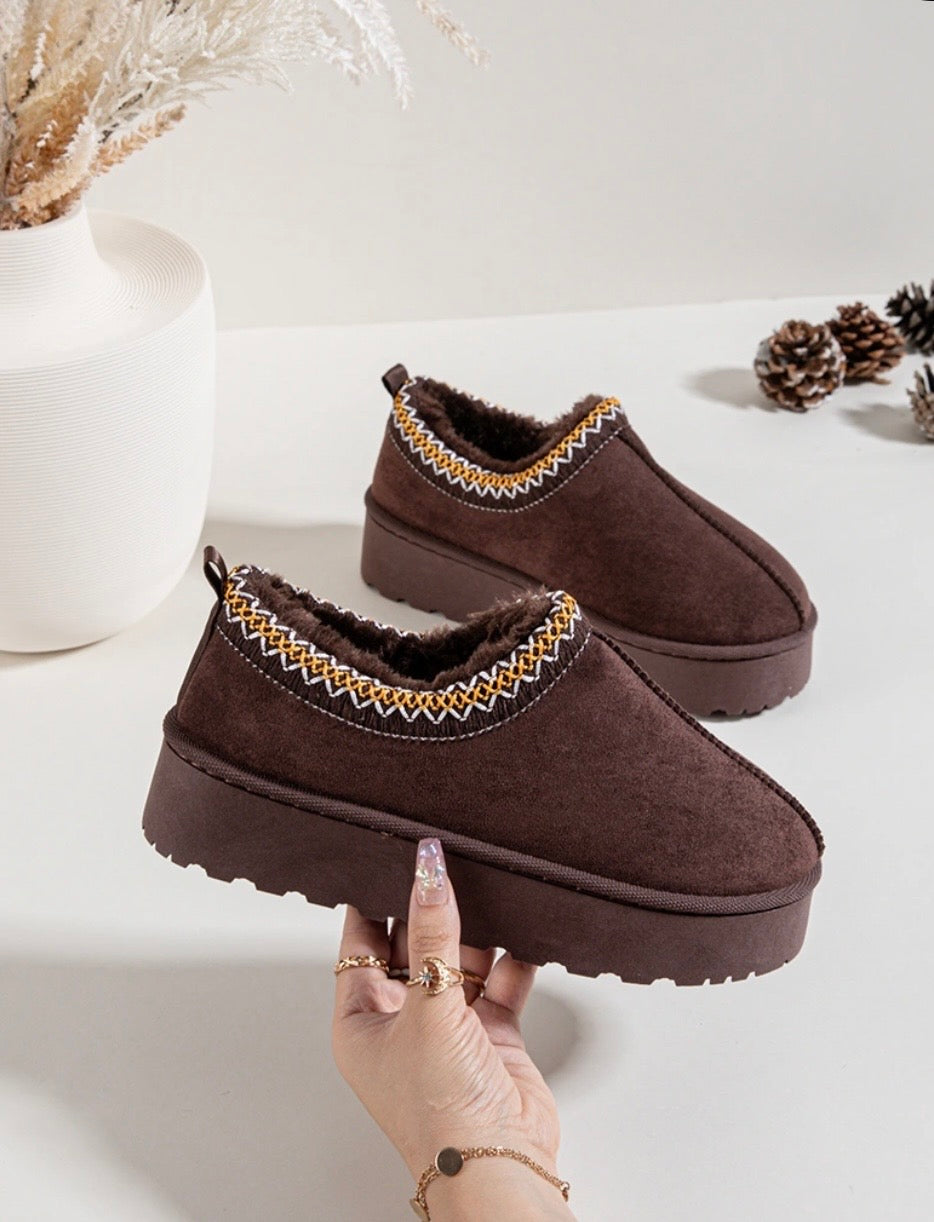 Flauschi Plateau Slipper