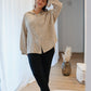 Leo Musselinbluse hellbeige
