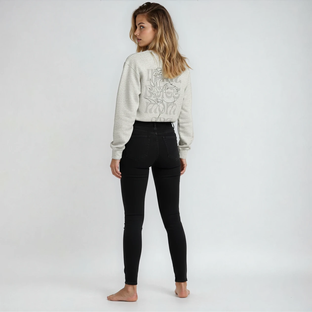 Beige Mom oversized Sweater