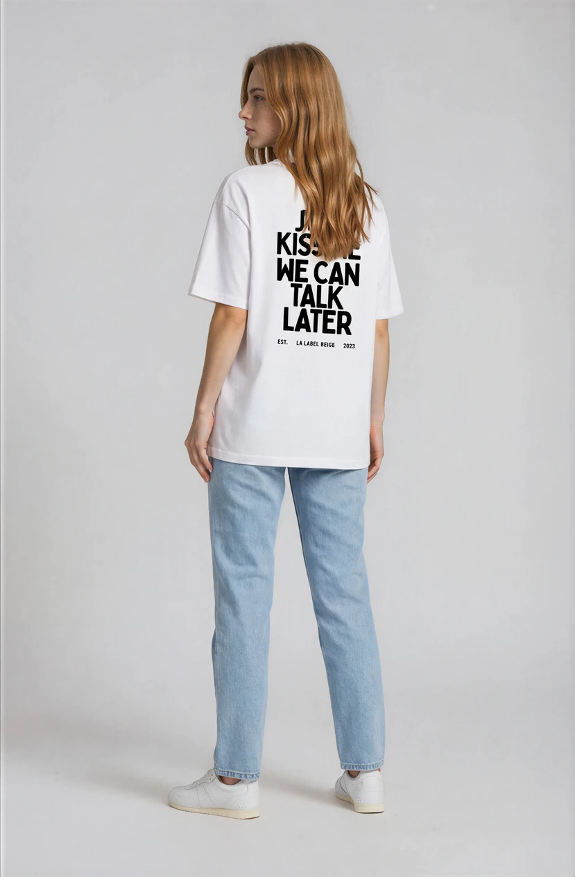 Just kiss me / oversized Tshirt