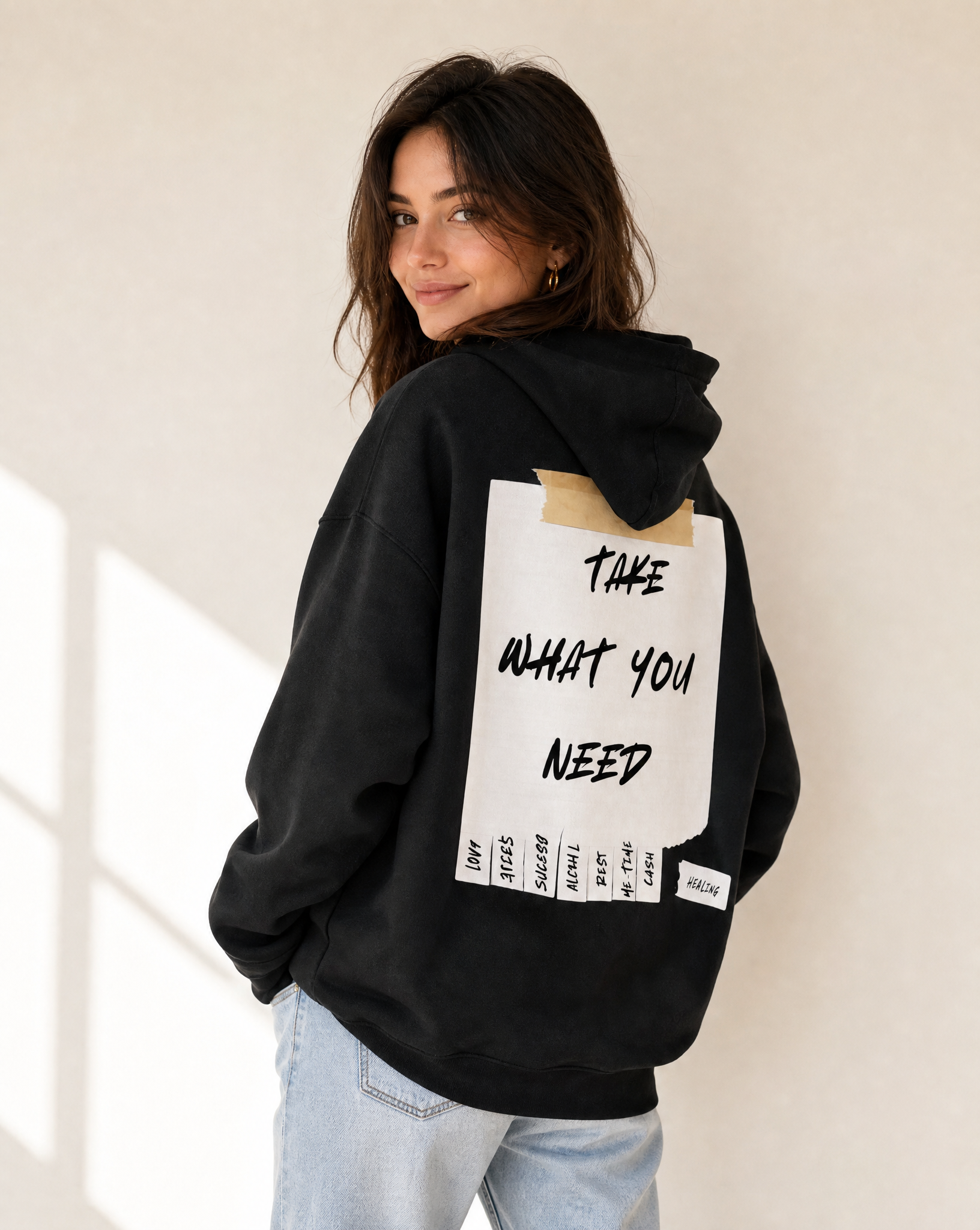 Take what you need - oversized Hoodie
