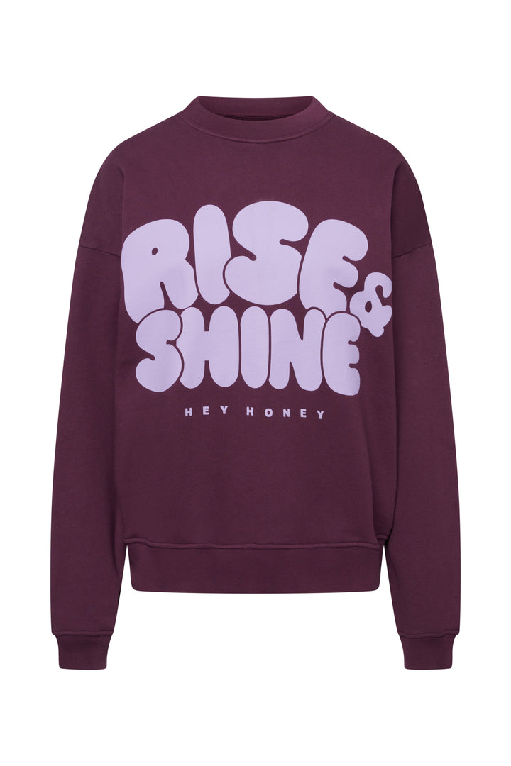 Sweatshirt Rise and Shine Italian Plum