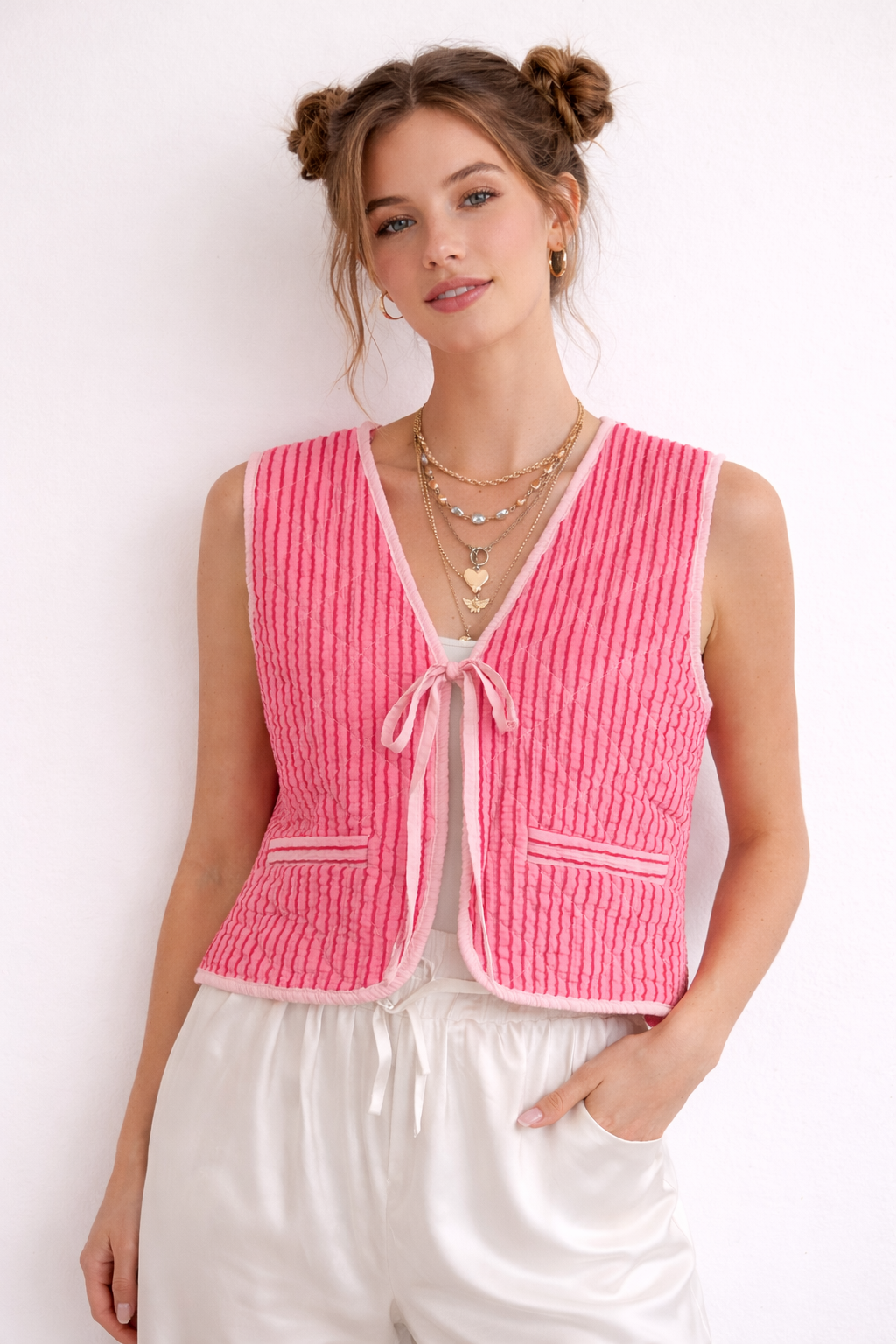 Streifen-Weste „Luna“