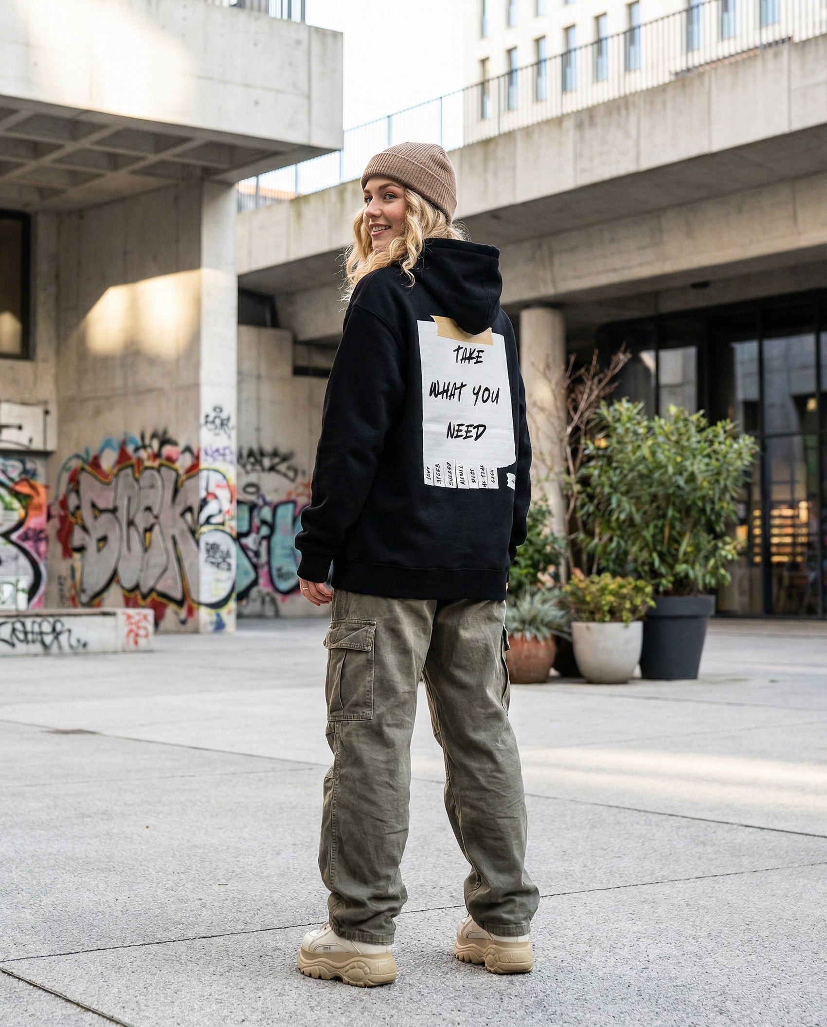 Take what you need - oversized Hoodie