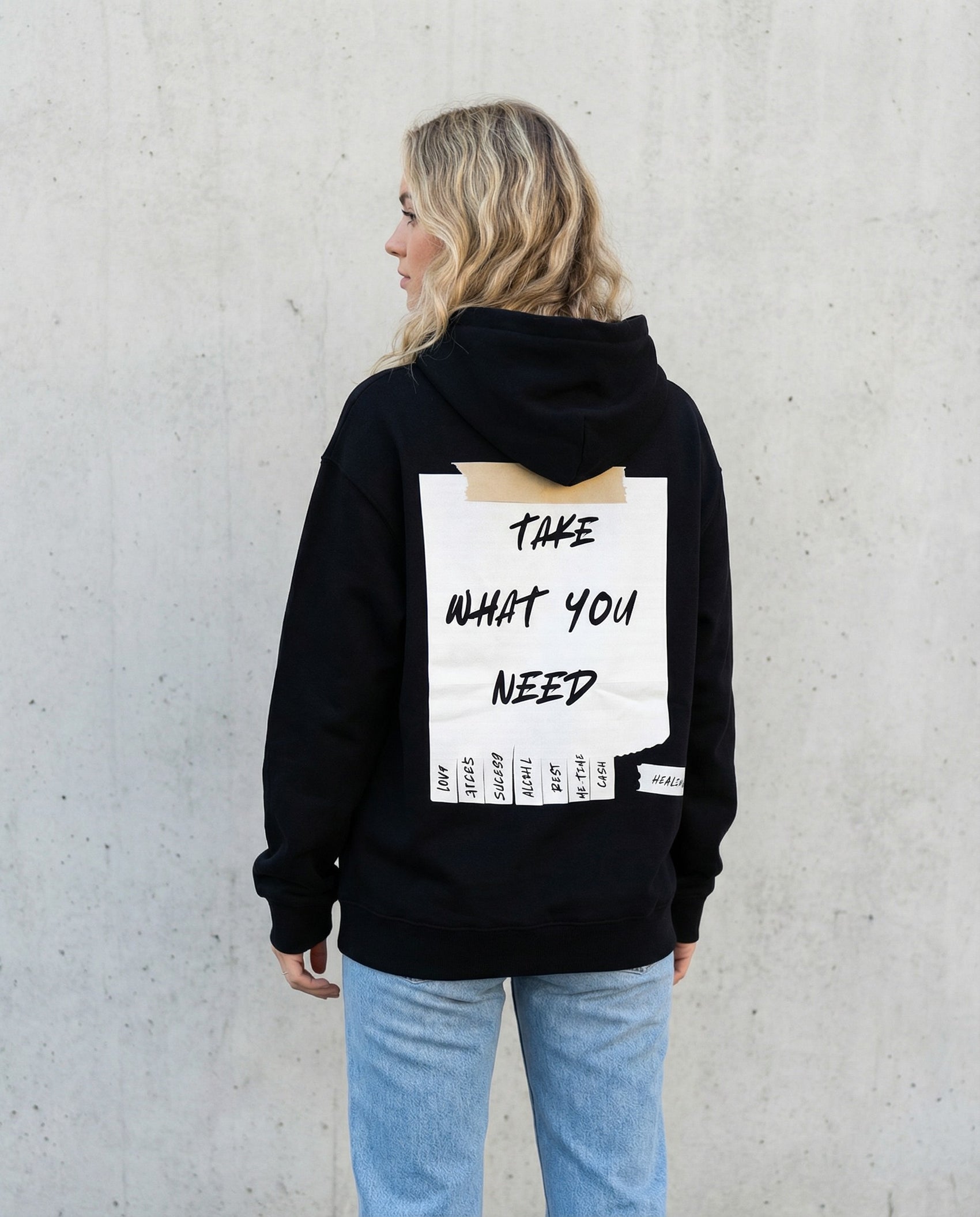 Take what you need - oversized Hoodie