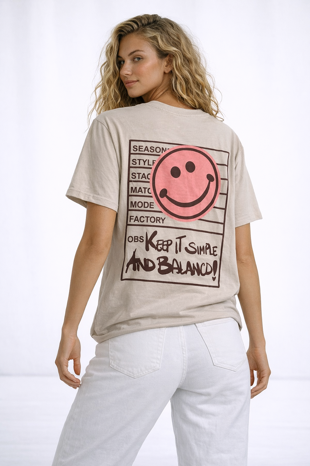 Oversized T-Shirt „Smiley“