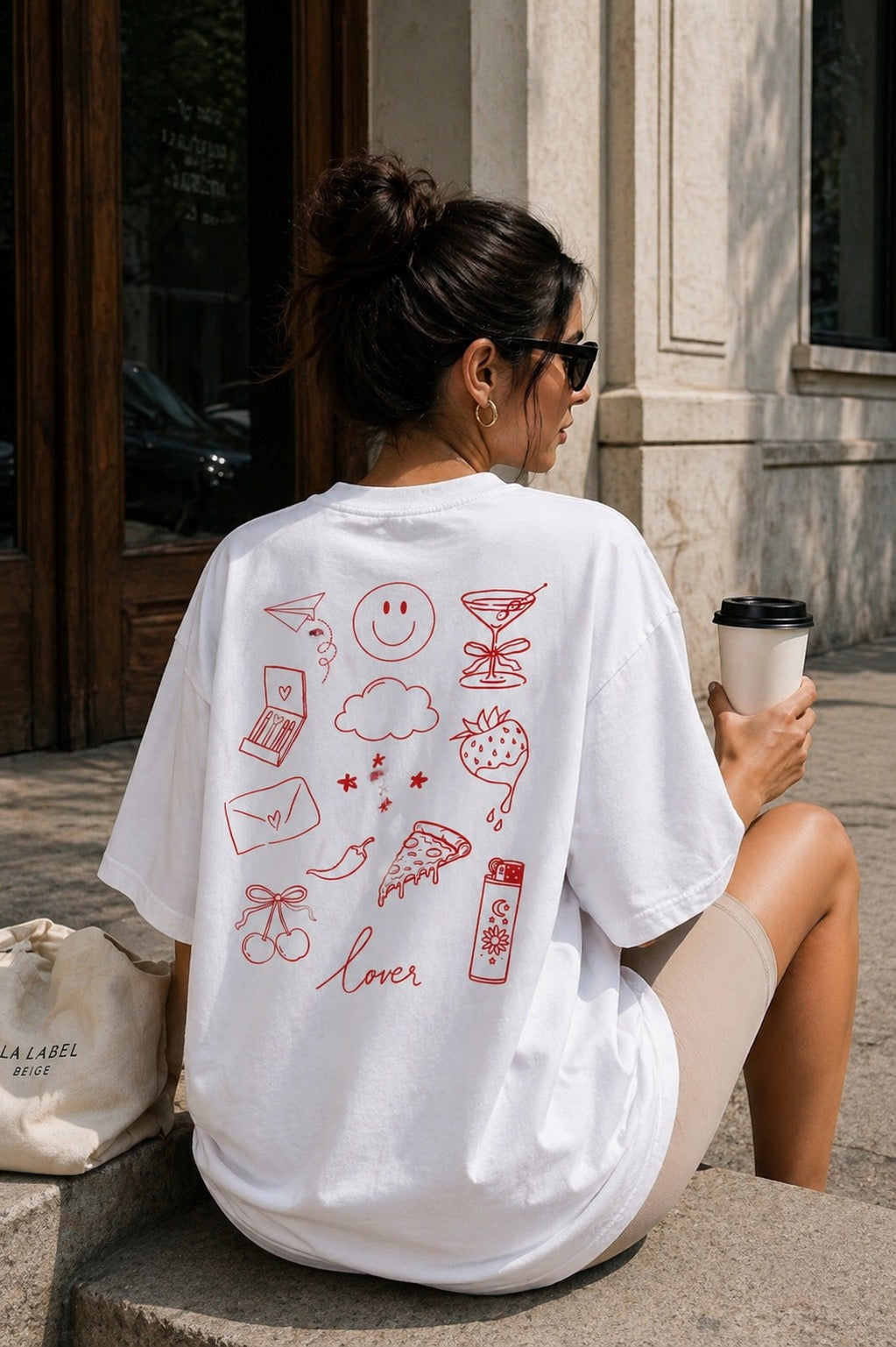 Lover Oversized Tee – White Edition
