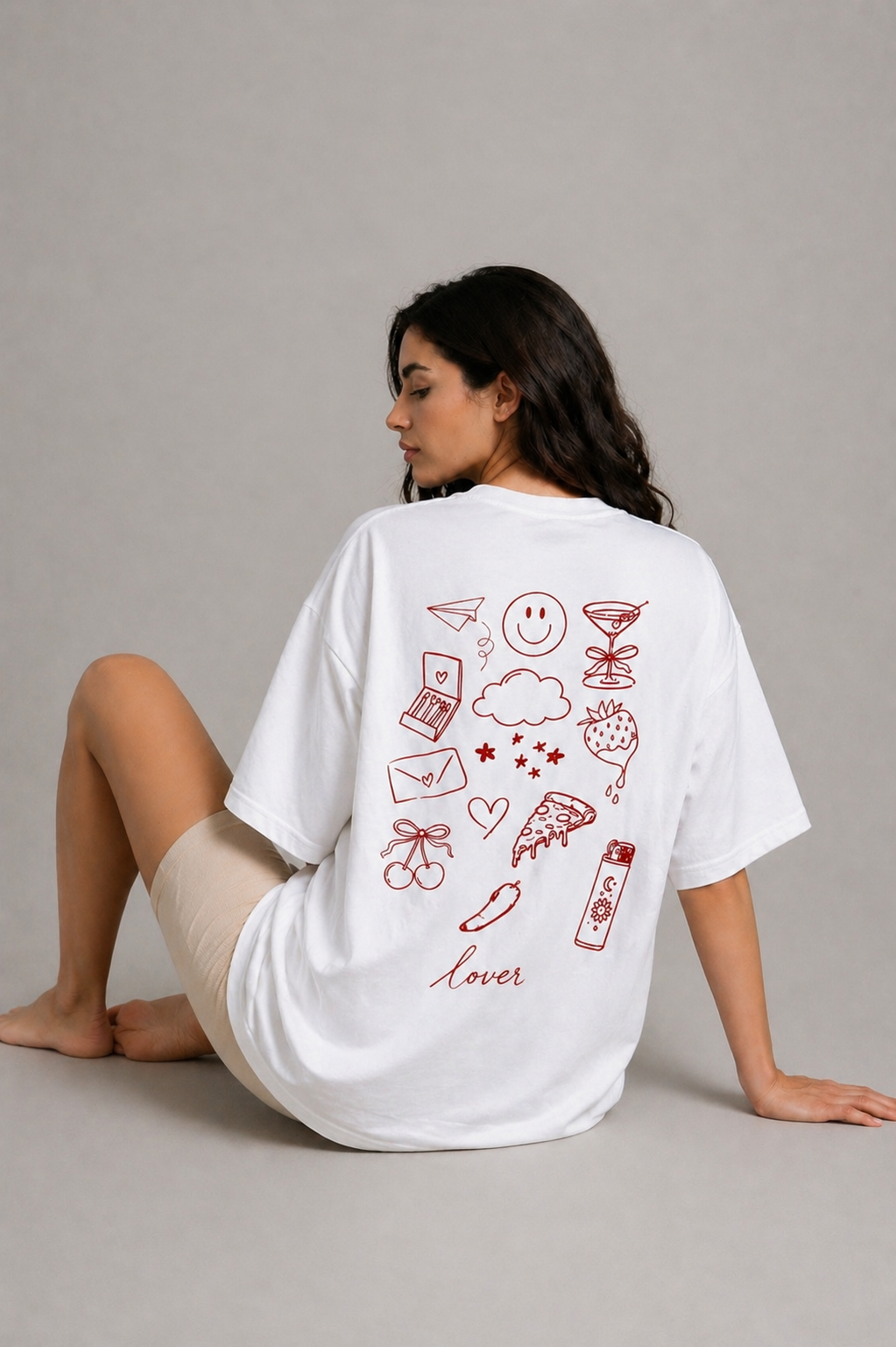 Lover Oversized Tee – White Edition