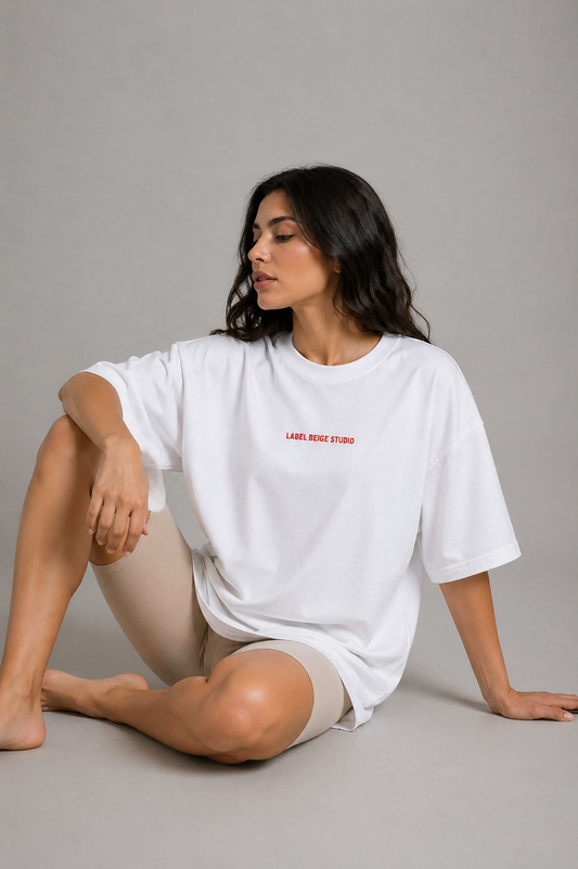 Lover Oversized Tee – White Edition