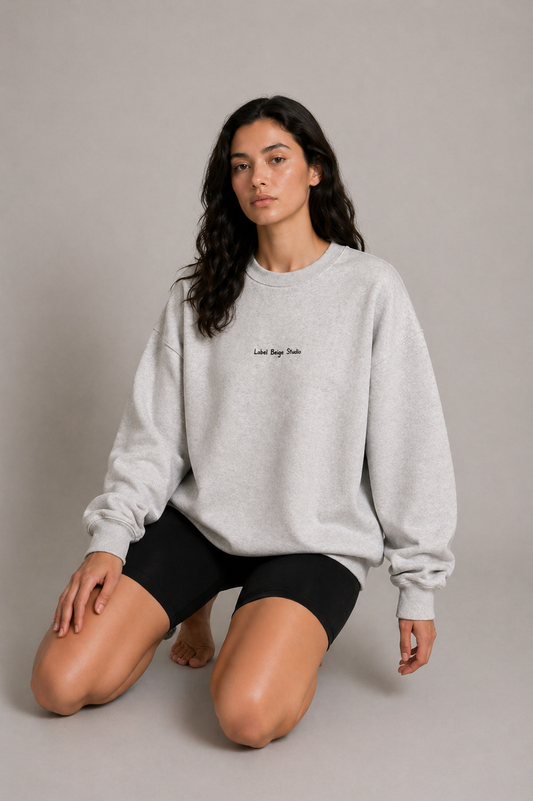 Label Beige Studio Oversized Sweater – Social Media Kills Romance