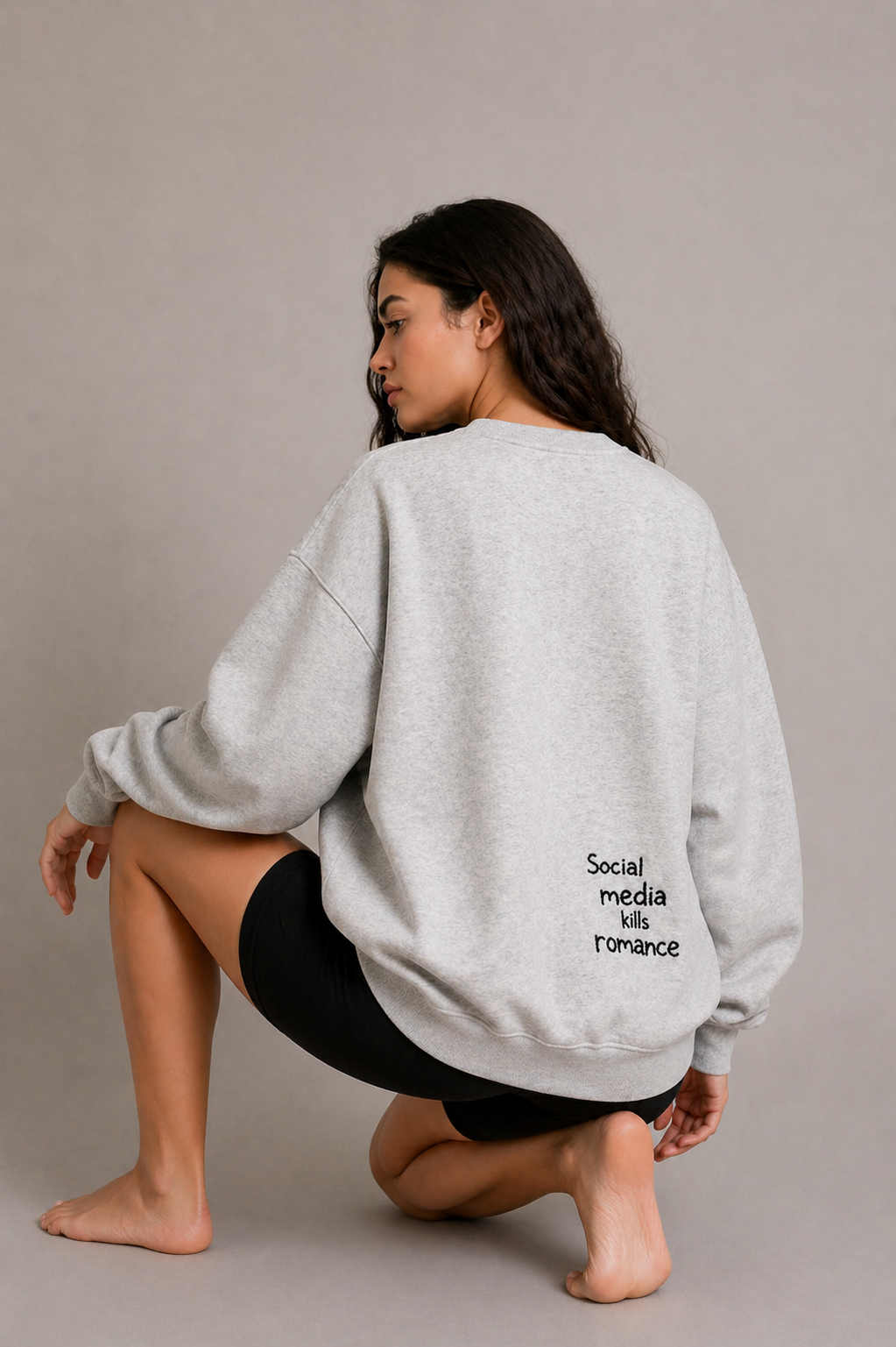 Label Beige Studio Oversized Sweater – Social Media Kills Romance