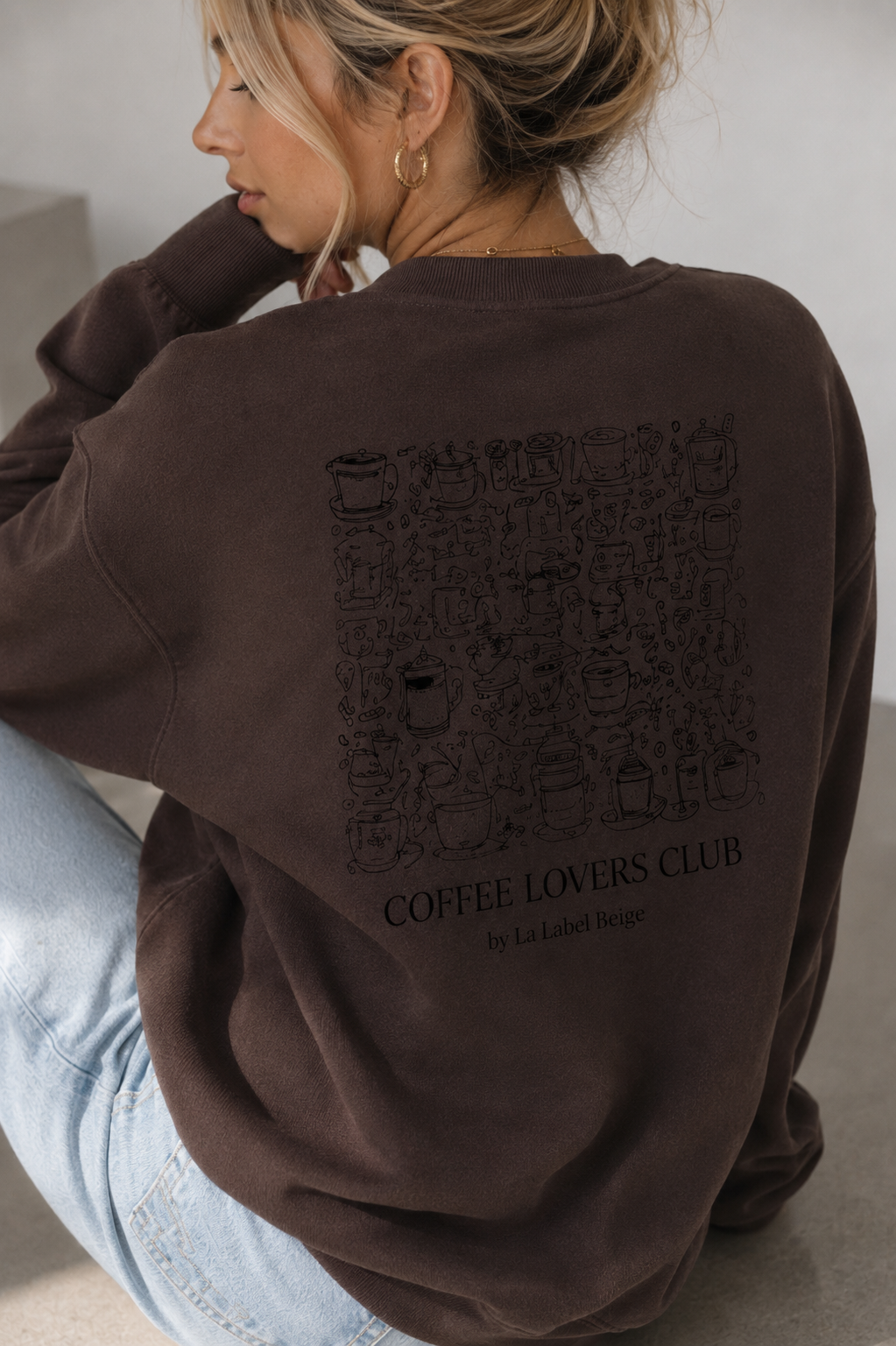 Statement Sweater Coffee Lovers Club