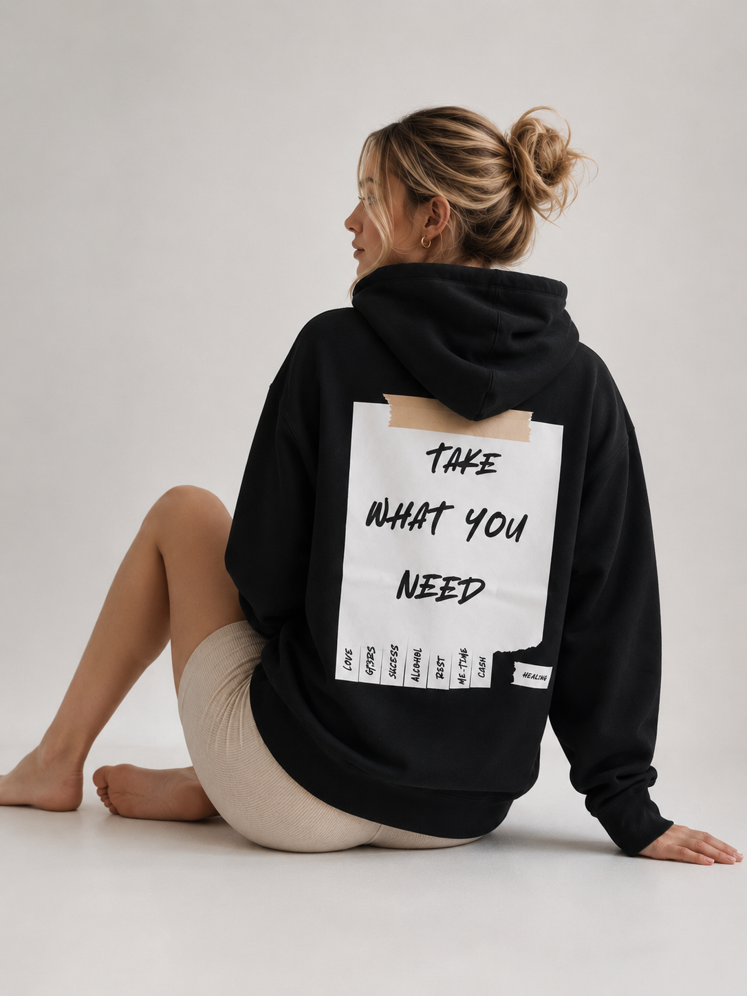 Take what you need - oversized Hoodie