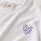 SELF LOVE CLUB OVERSIZED TEE – WHITE/LILAC