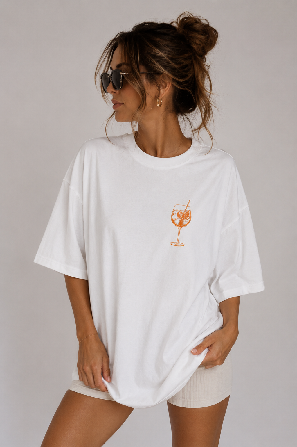 Aperol & Tan Lines oversized Tshirt