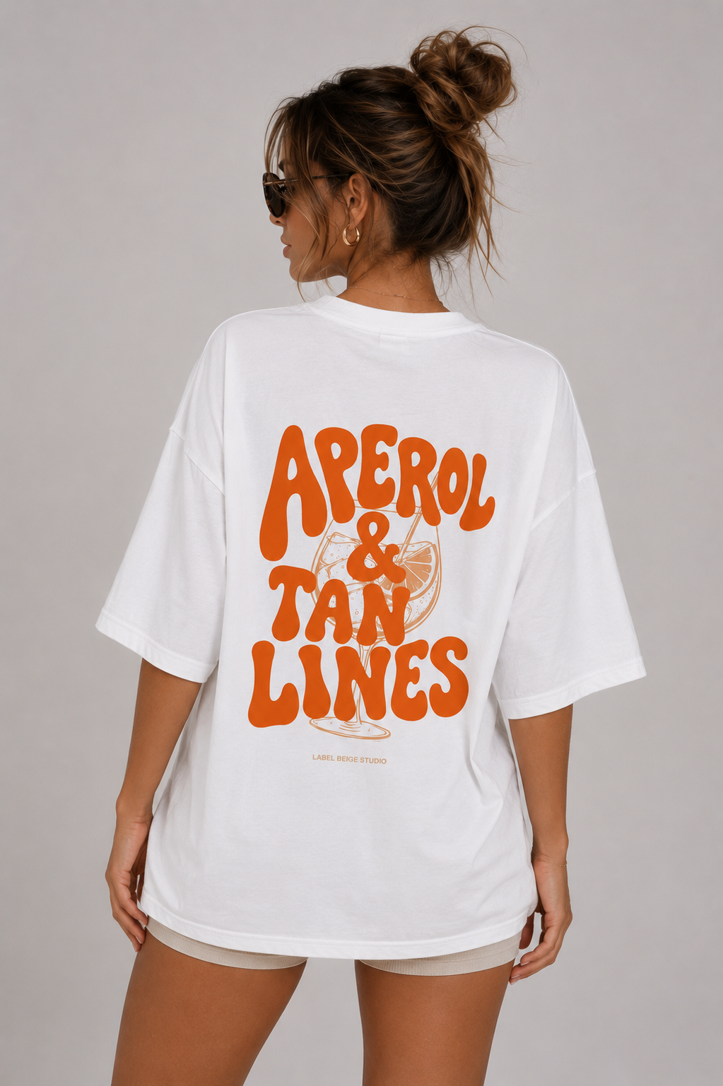 Aperol & Tan Lines oversized Tshirt
